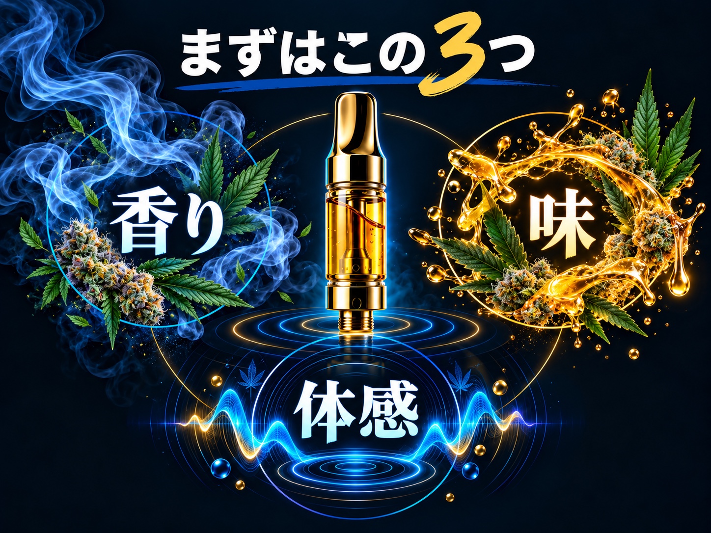 香り・味・体感の3大要素